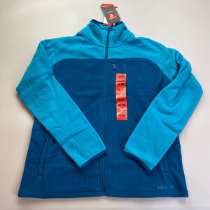 Women's Bula Teal Colorblock Fleece Jacket M